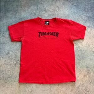 Thrasher Kids Red Tee with Black Logo